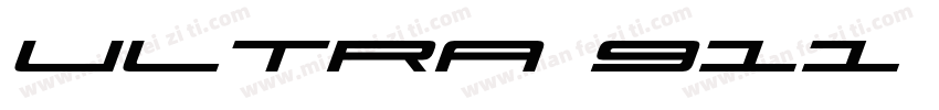 Ultra 911 Italic字体转换
